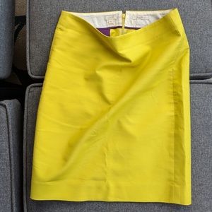 J. Crew Citron No. 2 Pencil Skirt - Chartreuse
